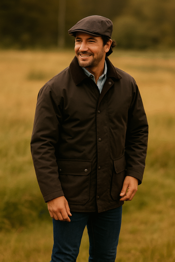 Walker and Hawkes – Chaqueta acolchada encerada Blackstone para hombre - Imagen 4
