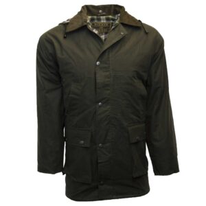 Campera Benson sin alcolchado encerada para hombre