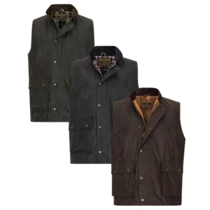 Walker and Hawkes – Chaleco de cera Winchester para hombre