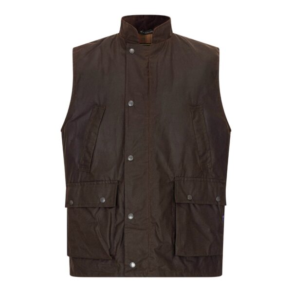 Walker and Hawkes – Chaleco de cera Winchester para hombre - Imagen 3