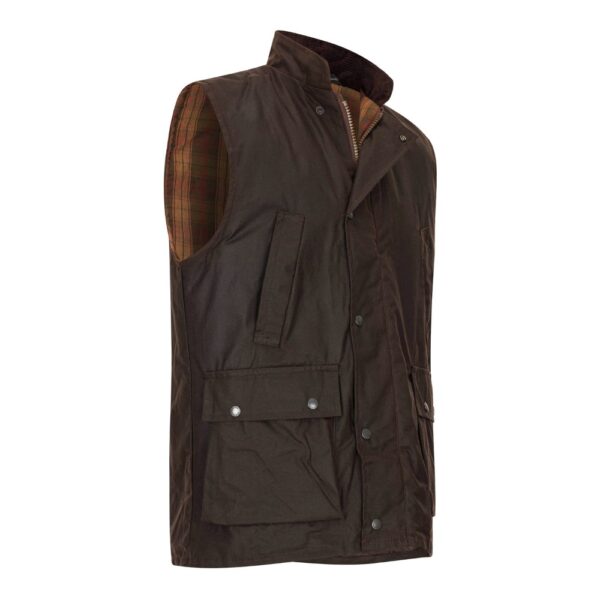 Walker and Hawkes – Chaleco de cera Winchester para hombre - Imagen 4