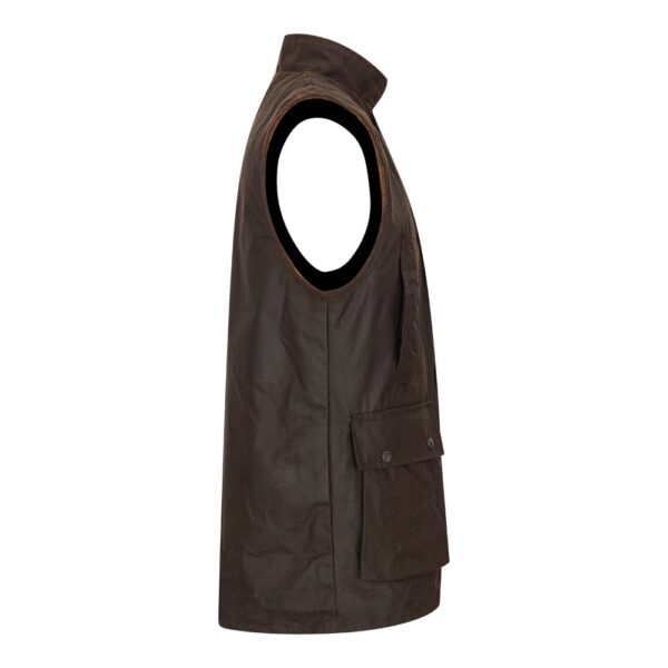 Walker and Hawkes – Chaleco de cera Winchester para hombre - Imagen 5