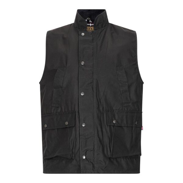Walker and Hawkes – Chaleco de cera Winchester para hombre - Imagen 8