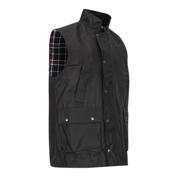 Walker and Hawkes – Chaleco de cera Winchester para hombre - Imagen 9