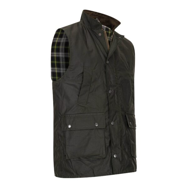 Walker and Hawkes – Chaleco de cera Winchester para hombre - Imagen 14