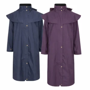Abrigo tipo capa Salsbury impermeable de longitud completa para mujer